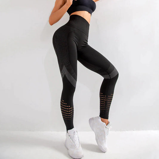 Alpine Mesh-Panel Full Length Leggings