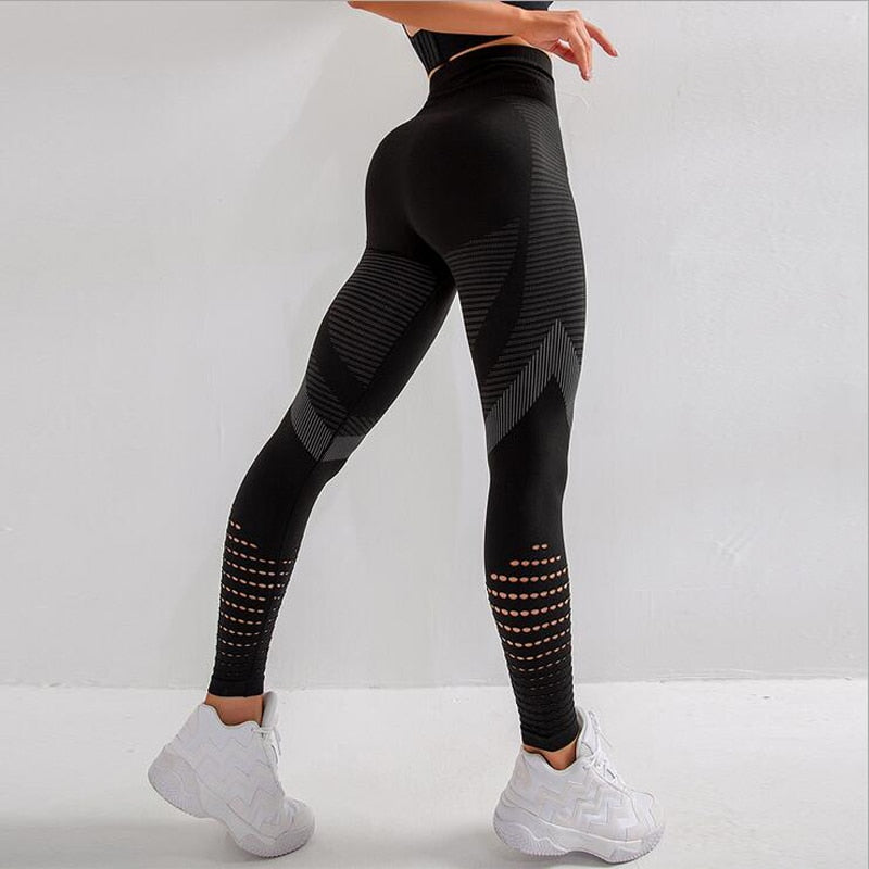 Alpine Mesh-Panel Full Length Leggings