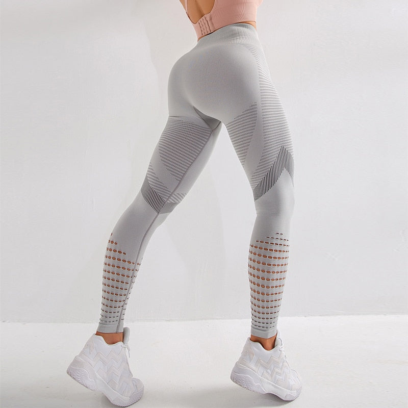 Alpine Mesh-Panel Full Length Leggings